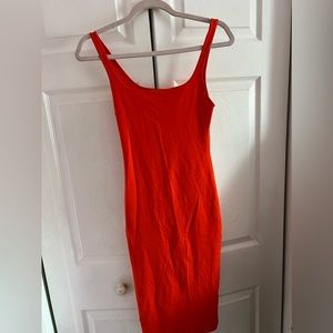 Zara Midi Dress with Small Slit at back